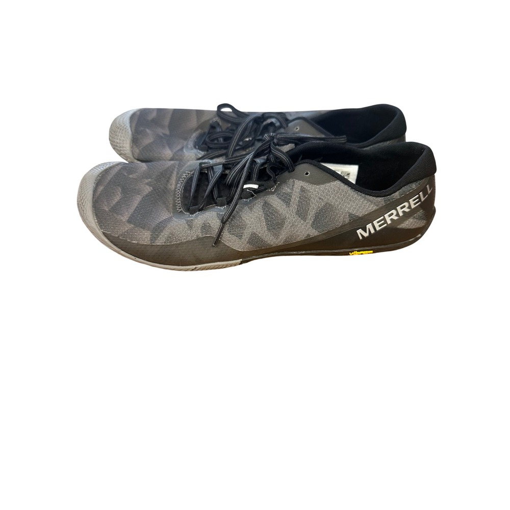 Merrell Vapor Glove 3 Mens Barefoot Running Shoes Black Grey Camo Size 10.5
